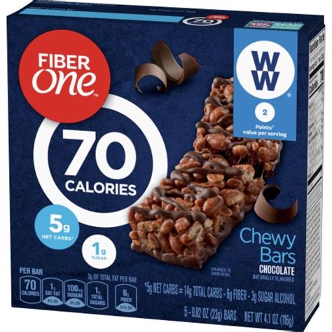 fiber one 70 calorie chocolate chewy bars 5 ct 0 82 oz fred meyer