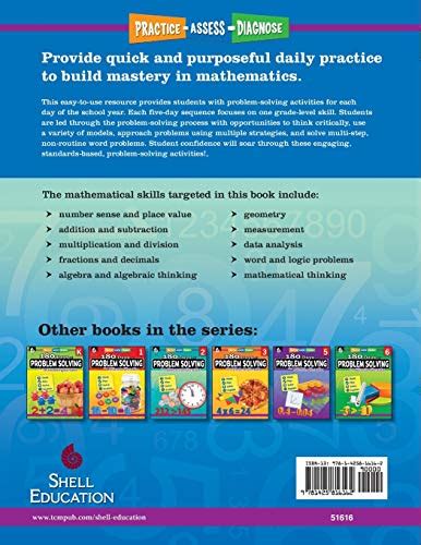 180 Days Of Problem Solving For Fourth Grade Build Math Fluency With
