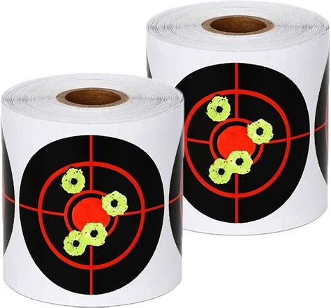 Gearoz Splatter Target Stickers Inch Inch Reactive Paper Targets