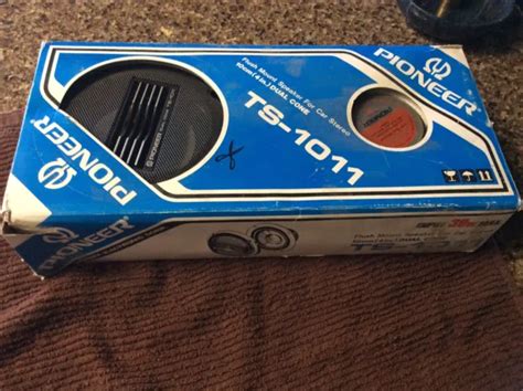 Nos Pioneer Ts 1011 4 Dual Cone Flush Mount Car Stereo Speakers 1988