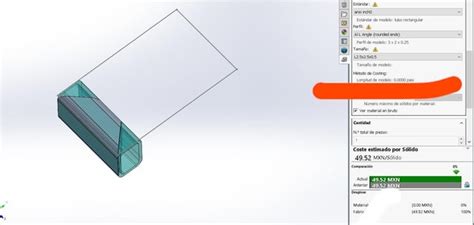 Solidworks Costing Feature Issue Hi So Im New To The Costing Feature