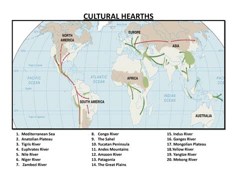 31 Worksheet Cultural Hearths And Territories Map Cultural Hearths