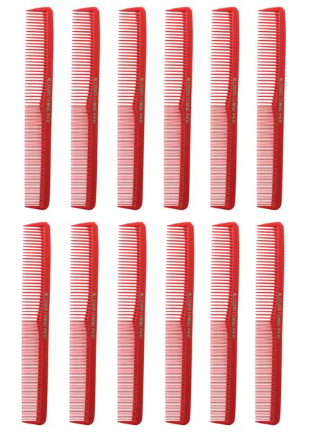 Allegro Combs 400 Barbers Combs Cutting Combs All Purpose Combs Red C