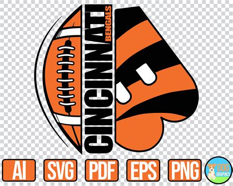Cincinnati Bengals Svg Nfl Football Sports Logo Per Cricut Etsy