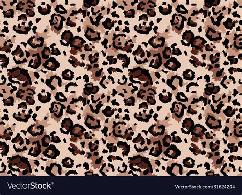 Seamless Leopard Fur Pattern Royalty Free Vector Image