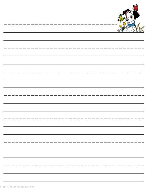 Writing Paper Free Printable Writing Paper For Kids Primary