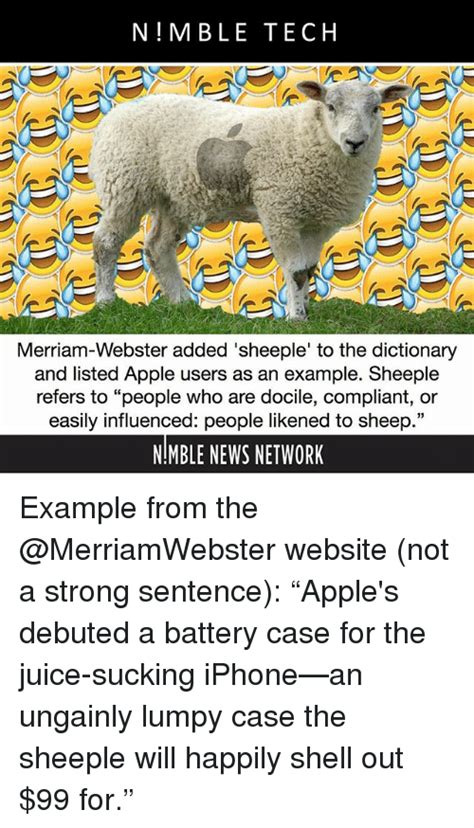N Mble Tech Merriam Webster Added Sheeple To The Dictionary And
