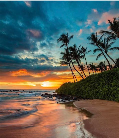 Wailea Maui Hawaii Visit Hawaii On Instagram Beach Sunset Wallpaper Beautiful Beach