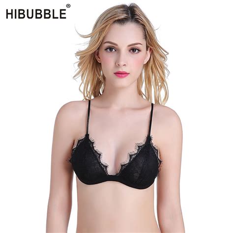 hibubble sexy push up bra for women lace wire free breathable bralette seamless lace top women s