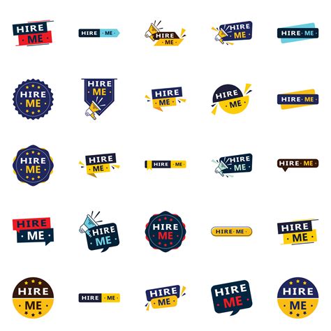 25 Professional Hire Me Banners to Get You Noticed 18713089 Vector Art