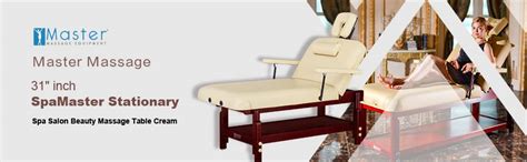 Master Massage 31 Spamaster Series Lx Stationary Massage Table With Memory Foam Package Cream