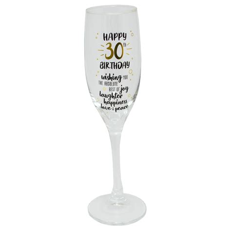 Looking for a brilliant 30th birthday gift idea? Happy 30th Birthday Celebrate In Style Champagne Flute ...