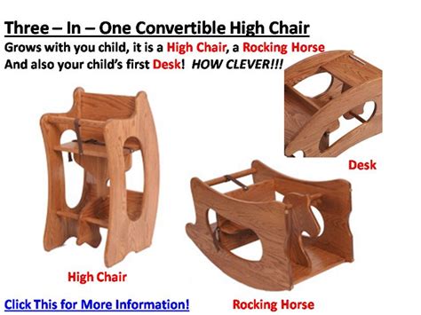 Leave It To The Amish To Come Up With A High Chair That Converts To A