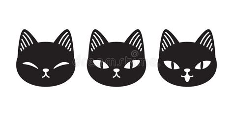 Cat Vector Kitten Calico Cartoon Character Halloween Icon Logo