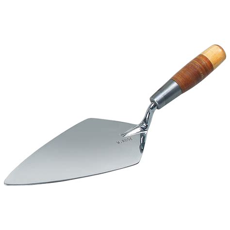 Kraft Tool Co 10 Chrome Ceremonial Trowel With Leather Handle