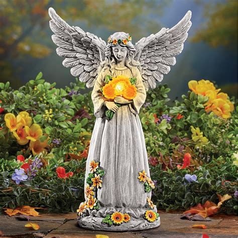 Forever In Our Hearts Solar Lighted Memorial Garden Praying Angel