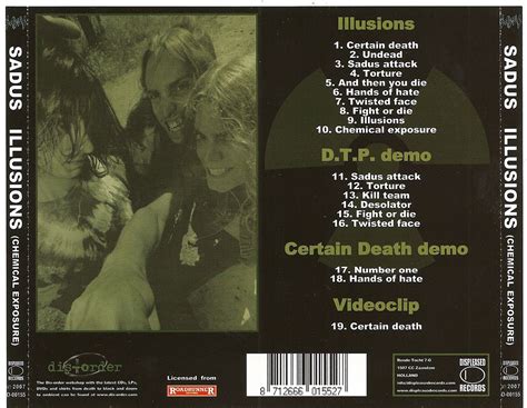 Sadus Illusions Chemical Exposure 1998 Remastered 200 Black