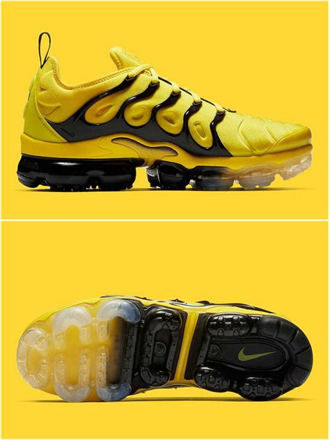The nike air vapormax plus looks to the past and propels you into the future. nike air vapormax plus 2019 yellow gold:Nouvelle Nike TN Requin