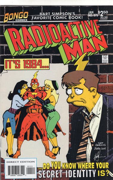 Radioactive Man 575 Simpsons Htf Vfnm East Bay Comics