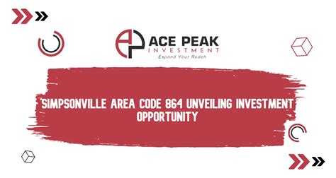 Simpsonville Area Code 864 Unveiling Investment Opportunity