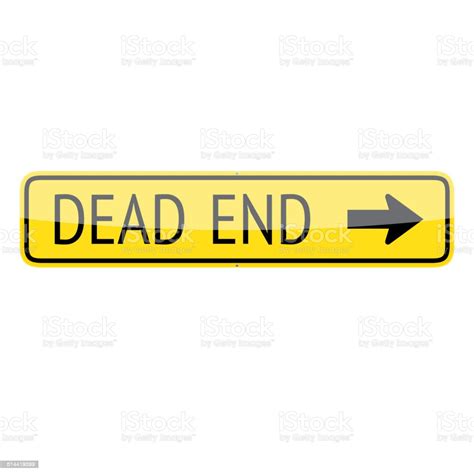 Dead End Sign Stock Illustration Download Image Now Arrow Symbol