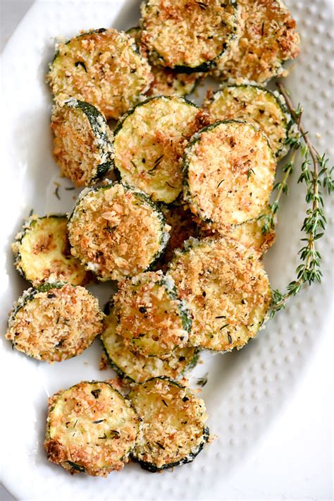 Spray the steel rack and baking sheet with. Baked Zucchini Parmesan Crisps | foodiecrush.com