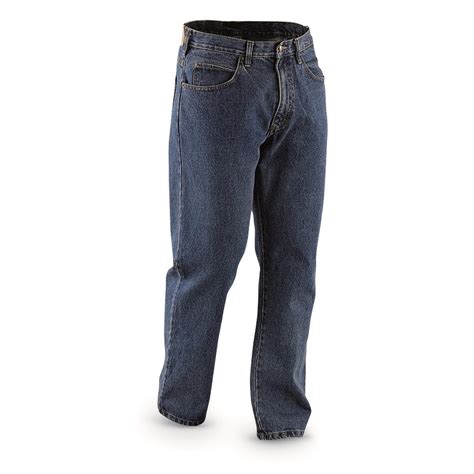 Guide Gear Mens 5 Pocket Jeans Relaxed Fit 221532 Jeans And Pants At