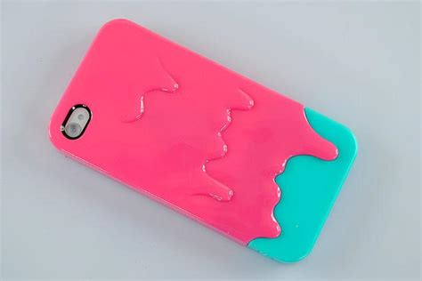 Pink Melt 3d Ice Cream Hard Back Case Cover Skin Protector For Iphone 4g 4s