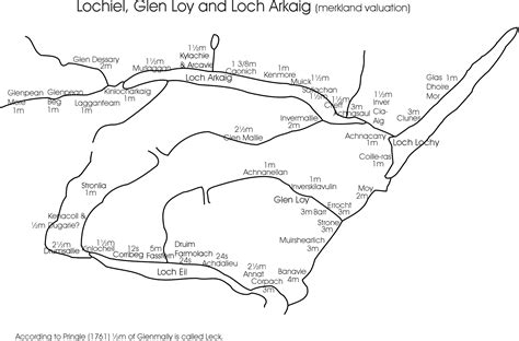 Lochiel Glen Loy And Loch Arkaig Map Land Assessment Scotland