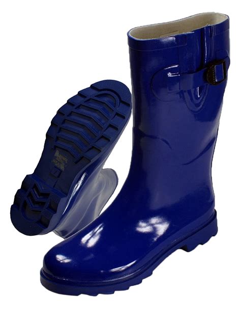 Ownshoe Rubber Waterproof Rain Boots Winter Mid Calf Non Slip Rain