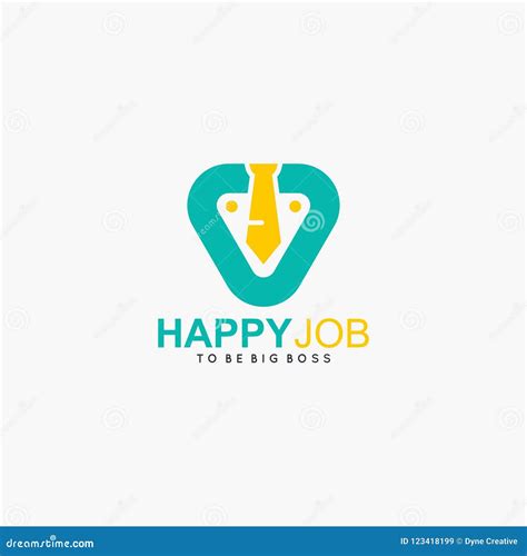 Job Seeker Logo Design Vector Stock Vector Illustration Of Leadership