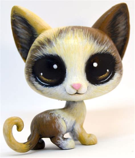 Littlest Pet Shop Ooak Custom Hand Painted 97 Sultanna Siam Realistic