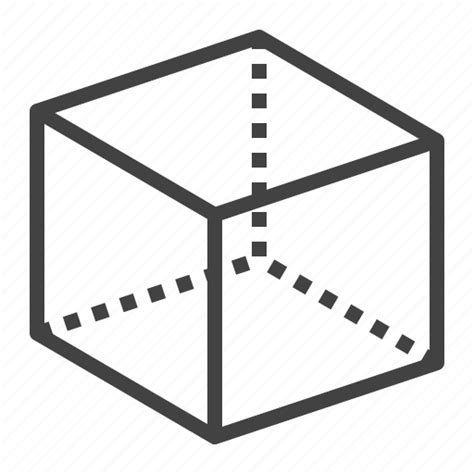 3d Box Cube Geometry Modeling Icon
