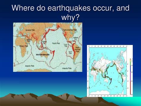 As earthquakes become stronger, they happen less often. PPT - Earthquakes, Volcanoes, and Tsunamis PowerPoint ...