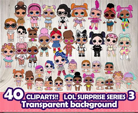 We celebrate cicely for all her incredible contributions throughout her life, rest in peace, queen! LOL SURPRISE series 3 cliparts LOL dolls clipart digitalLol