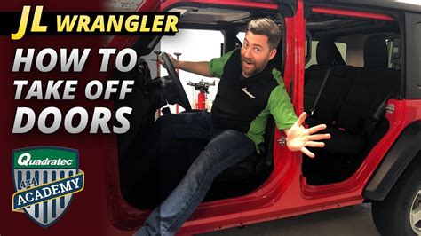 In this tech guide we'll discuss the procedures involved with removing the doors, storage solutions and tube. 2018 Jeep Wrangler JL How To Take Off The Doors - YouTube