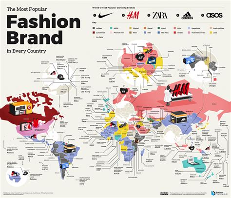 The Most Popular Brand In Every Country Mapped Vivid Maps