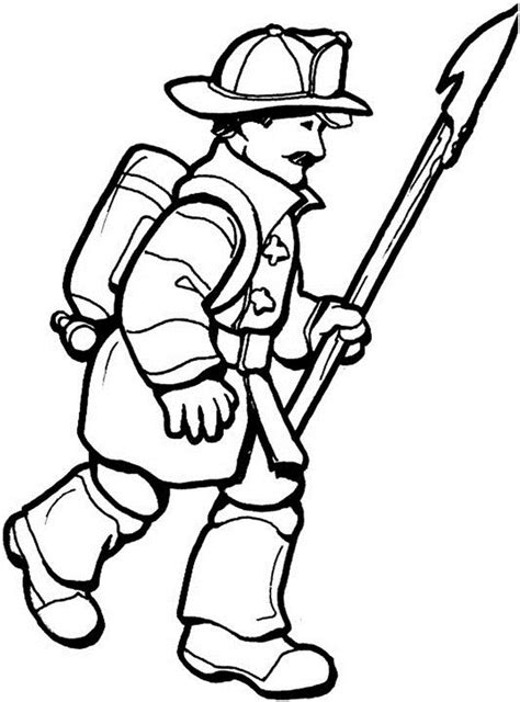 Kids Coloring Pages Firefighter Coloring Pages