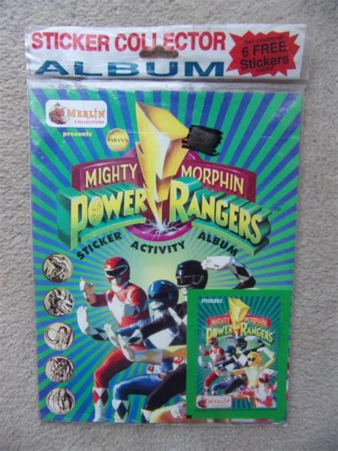 Mmpr Mighty Morphin Power Rangers Sticker Album New Pack Of Stickers