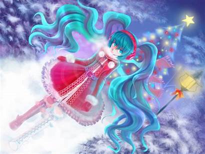 Navidad Vocaloid Anime Pantalla Miku Wallpapers Fondo