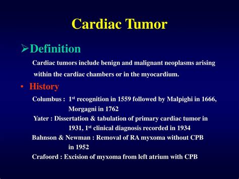 Ppt Cardiac Tumor Powerpoint Presentation Free Download Id484235