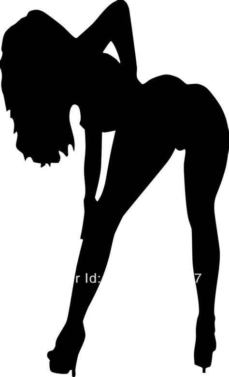 Interieurinrichting Pin Up Girl Mudflap Girl Silhouette Decal Sulbiotec