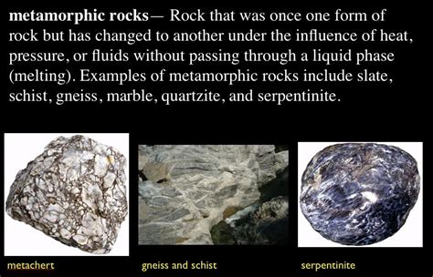 Metamorphic Rock Definition For Kids