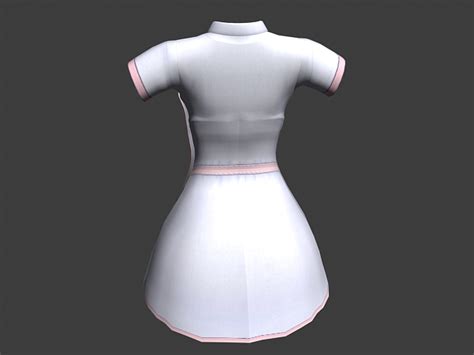 nurse uniform dress 3d model 3ds max object files free download cadnav