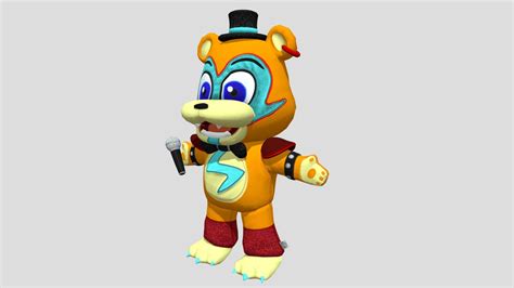 Glamrock Freddy Plush In Game Download Free 3d Model By