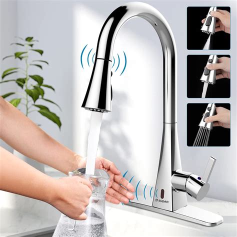 Touchless Kitchen Faucet 2 Motion Sensor Kitchen Sink Faucets With