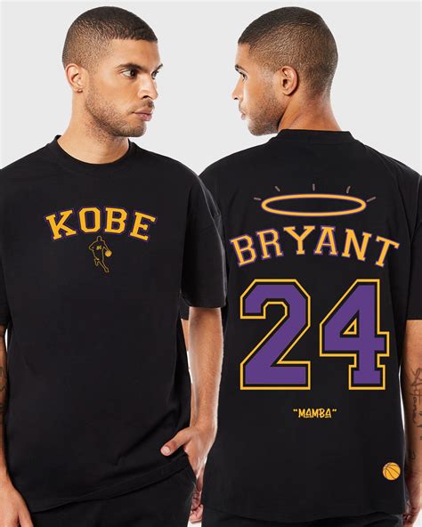 Buy Mens Black Remembering Kobe Bryant Typography Oversized T Shirt