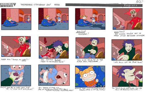Rugrats Incredible Partially Lost Storyboard Jam Comic Of