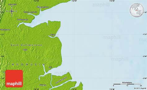 Physical Map Of Bajau