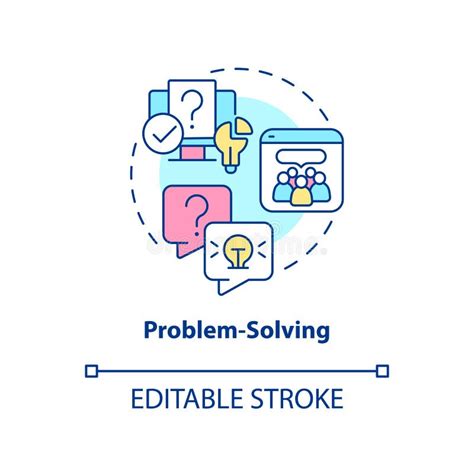 Problem Solving Concept Icon Stock Vector Illustration Of Vector